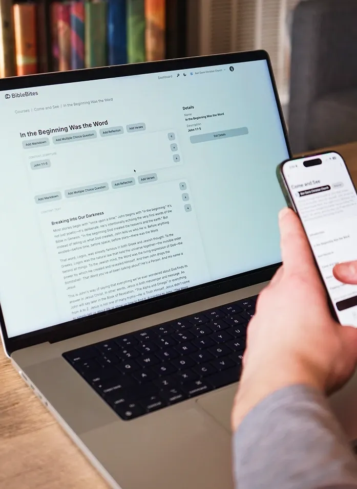 Pastor Creating Daily Devotionals